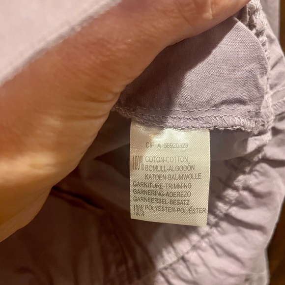 Feminine lilac La Redoute French design i10 Lace,small buttons,peplum drawstring - Picture 7 of 9